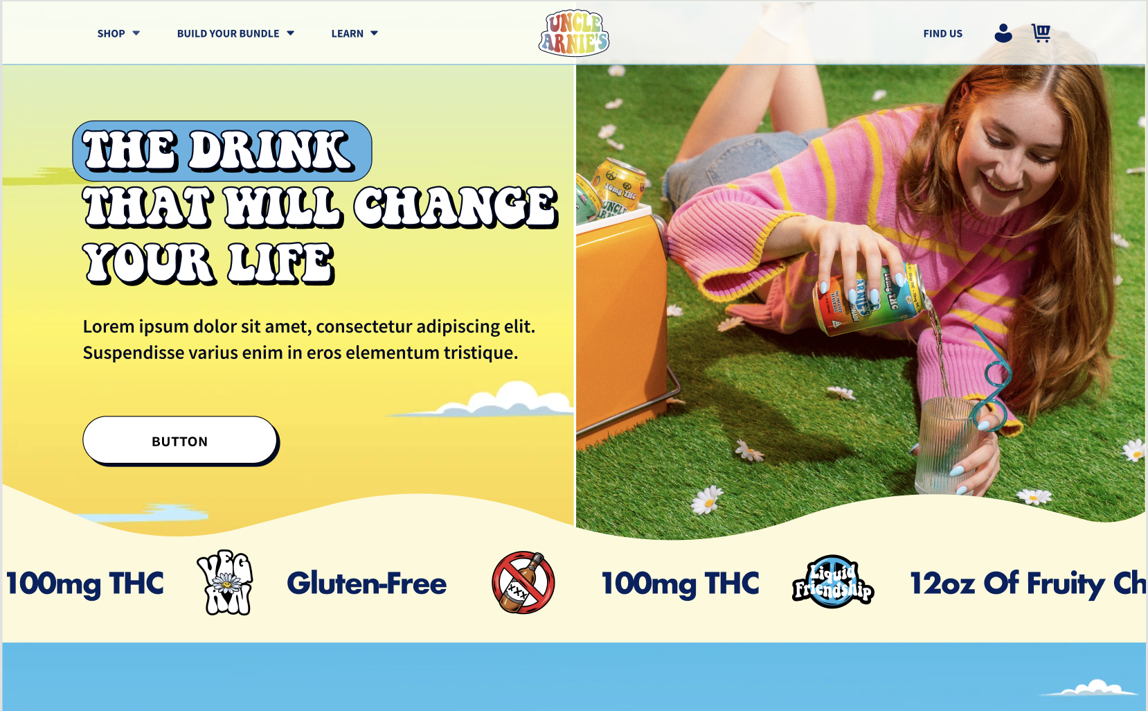 Uncle Arnie's website homepage